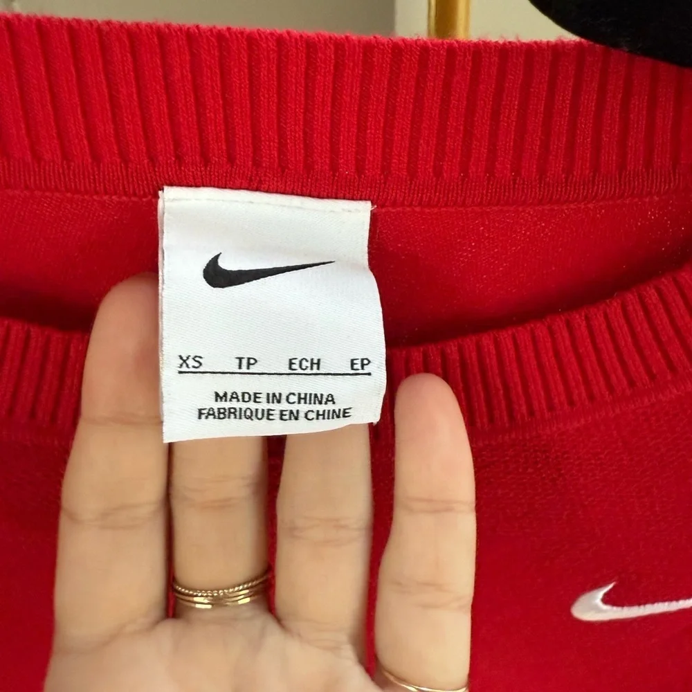 Nike Men’s Tiger Woods TW Knit Golf Pullover Sweater Red XS EXTREMELY RARE